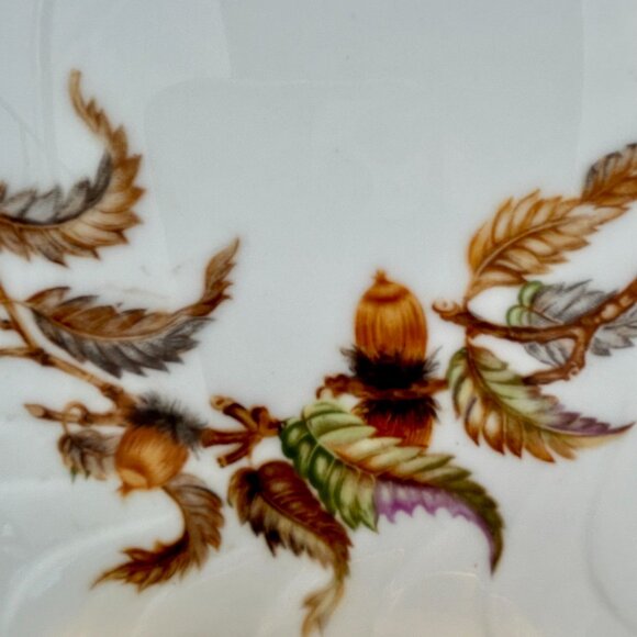 Set of 4 Hutschenreuther Selb Bavarian Porcelain Dessert Pie Plates Gold Rim - Picture 3 of 12